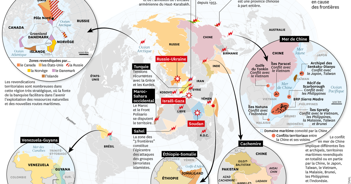 Carte commentée. Les principaux conflits qui déchirent la planète