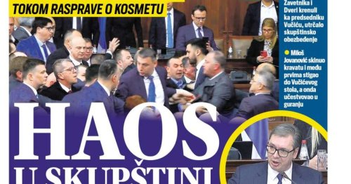 Une du jour. Le président serbe conspué au Parlement sur la question du Kosovo