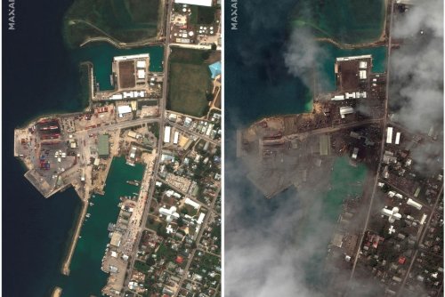 Vidéo. Premier aperçu satellite des dégâts causés par l’éruption aux Tonga