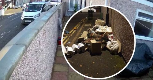 CCTV shows 'fly-tippers dumping medical waste' outside Coventry home