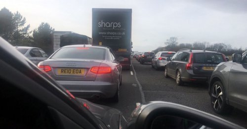 Live: M40 closed after multiple vehicle crash and fuel spillage