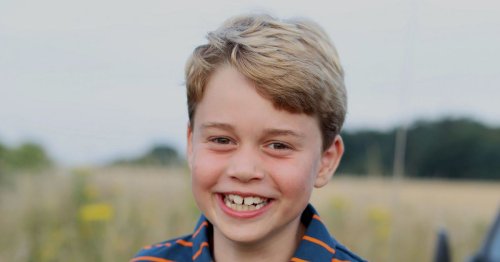 Prince George sits on Land Rover Defender for birthday photograph