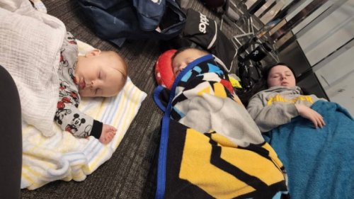 Mother spends 'awful' night on Toronto Pearson floor with young kids, baby amid Air Canada delays