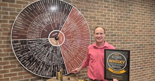 First Canadian to win top global whisky award hangs it proudly in Windsor, Ont.