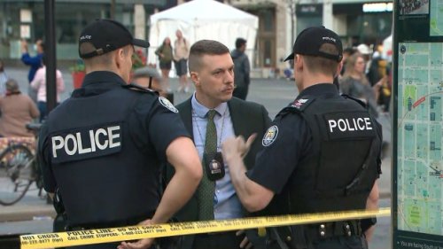 Man in life-threatening condition after being stabbed at Yong-Dundas Square