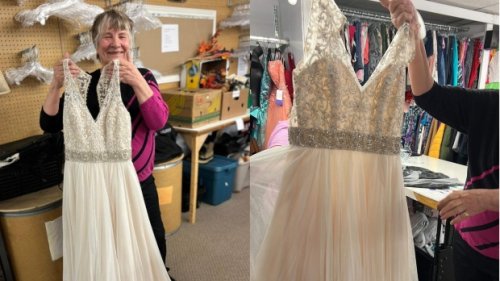 Hamilton woman's lost wedding dress found by thrift store volunteer after ‘long shot’ search