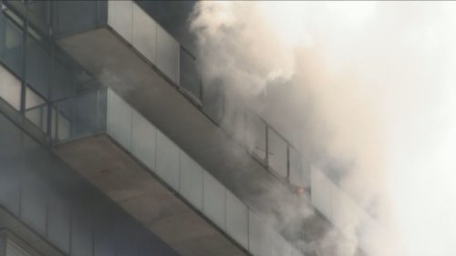 Firefighters respond to blaze at downtown condo