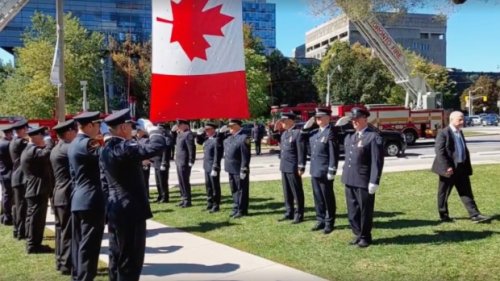 Ontario's fallen firefighters honoured at in-person memorial service for first time in two years