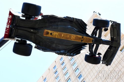 Mercedes rues ‘suboptimal’ F1 floor reveal after ‘Cirque du Soleil’ crane lift