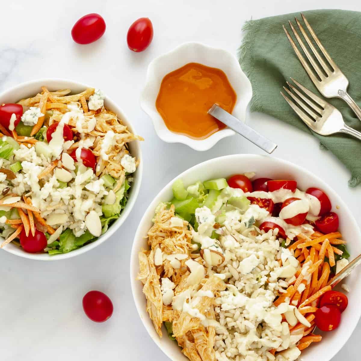 Quick Buffalo Chicken Rice Bowl | Craving Something Healthy