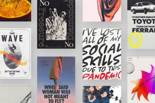 Janine Heinrichs' grunge typography posters prove you don't need a degree to be a graphic designer