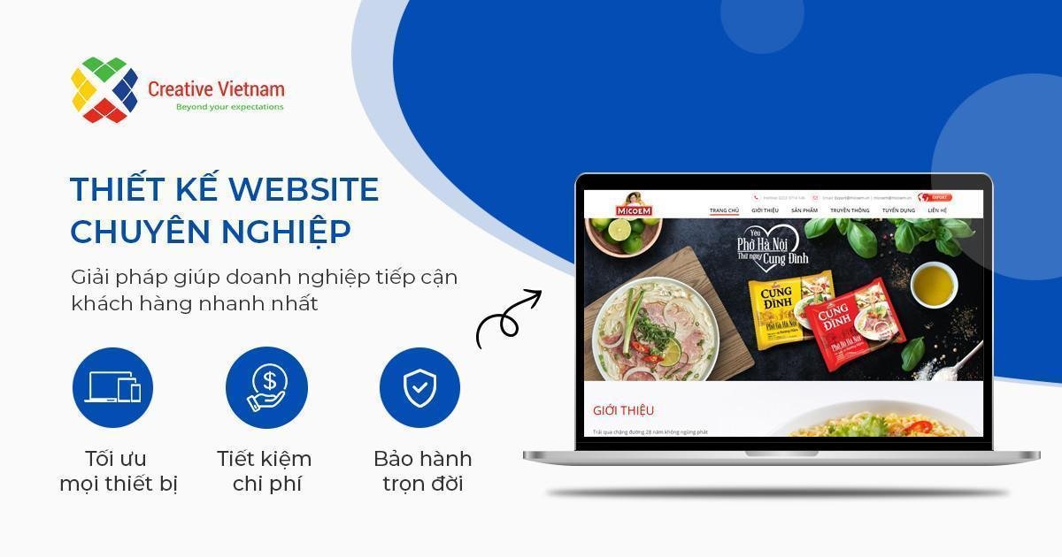 Thiết kế website Creative Việt Nam cover image