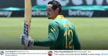 Twitter Reacts As Quinton de Kock Scores A Century In The Cape Town ODI vs India