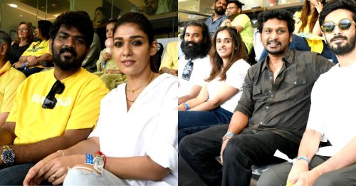 IPL 2023: Nayanthara, Dhanush And Others Grace Chepauk Stadium During ...