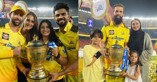 Here’s how wives, kids and girlfriends of CSK players celebrated the team’s victory
