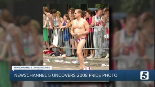 Pride-hating Mayoral Candidate Struggles To Explain Speedo-Wearing Hubby