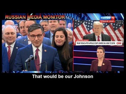 Russia State TV Claims Mike Johnson As 'Our Johnson'
