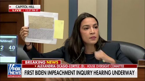 AOC Busts Republican For Using 'Fabricated Image' During Inquiry