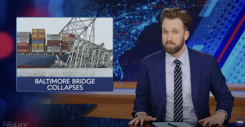 Daily Show Eyerolls Over GOP Baltimore Bridge Conspiracies