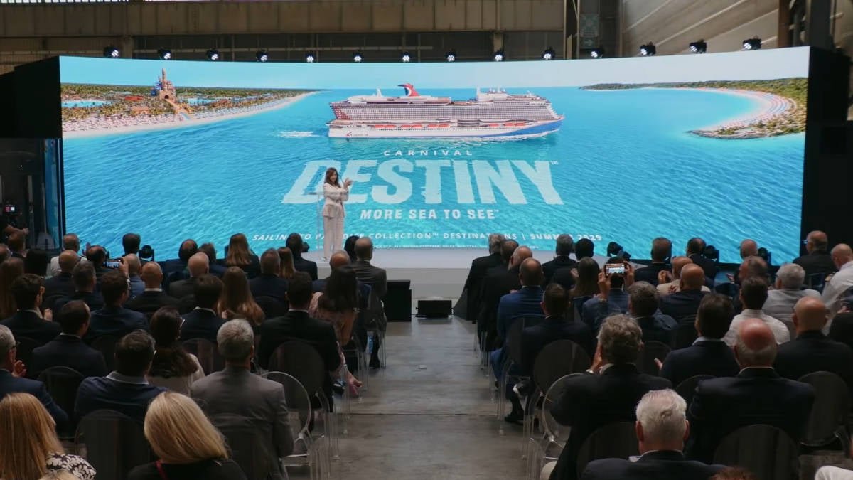 Carnival Cuts Steel on First Ace-Class Ship, Names It Carnival Destiny
