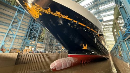 Disney Ship Touches Water for the First Time in Milestone Moment