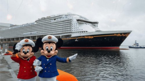 Disney Cruise Line’s Largest Ever Ship Floats Out at Construction Yard