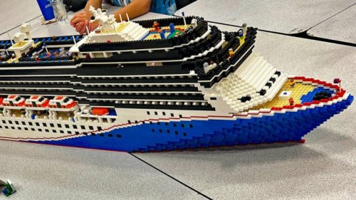 Cruise Fan Builds Massive LEGO Carnival Ship Model