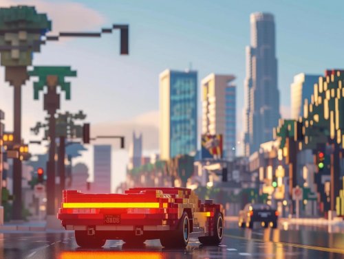 Minecraft Animation Recreates Grand Theft Auto 6 Trailer with Unreal Engine 5