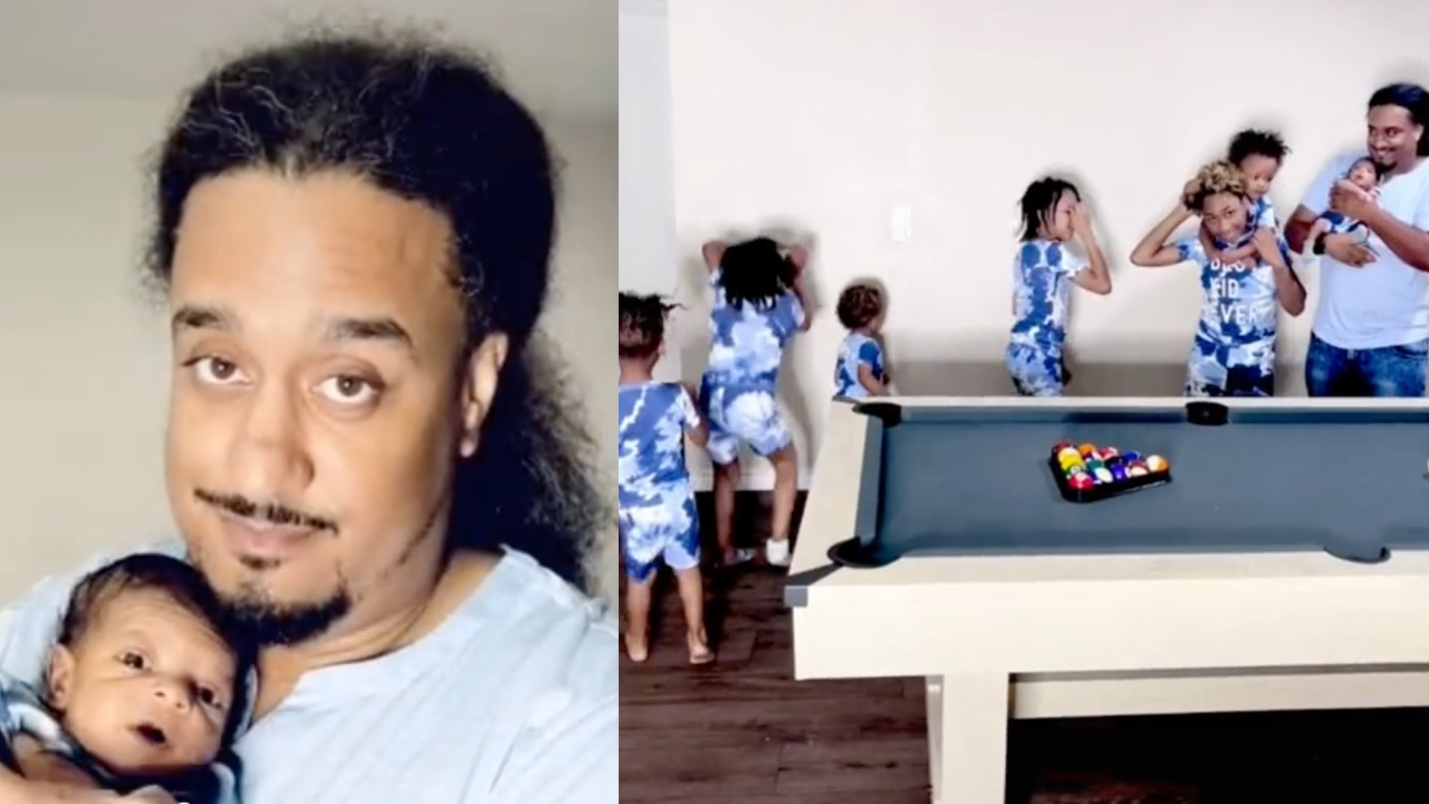 TikTok Dad Who Says Wife 'Thought She'd Have a Girl One Day' Shows Off 8th Baby Boy