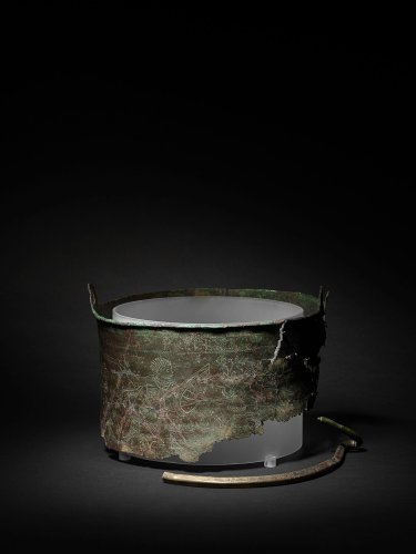 Byzantine bucket unearthed at Sutton Hoo ‘contained remains of important person’