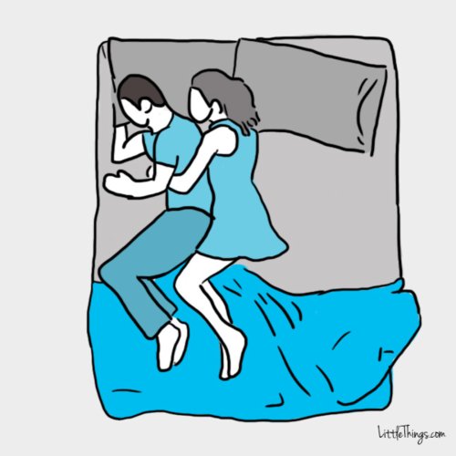 What your sleeping position says about your relationship