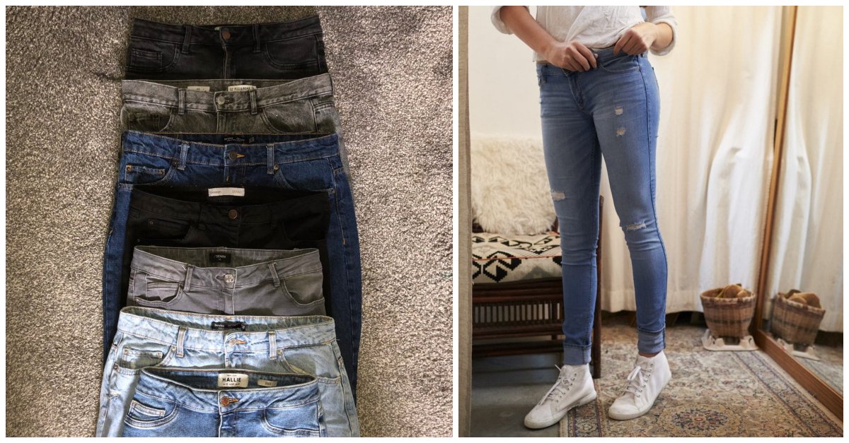 Teen Compares 6 Pairs Of Jeans To Prove That Women's Clothing Sizes Are Inconsistent