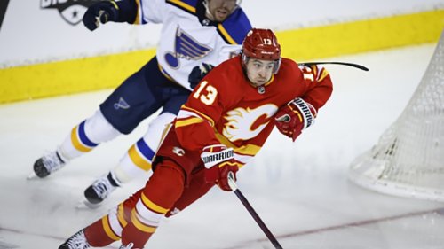 Tkachuk has 5 assists as Flames rout Blues 7-1