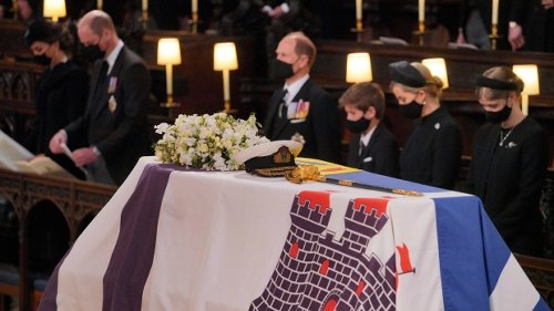 Latest updates: Queen sits alone in chapel at Philip's funeral