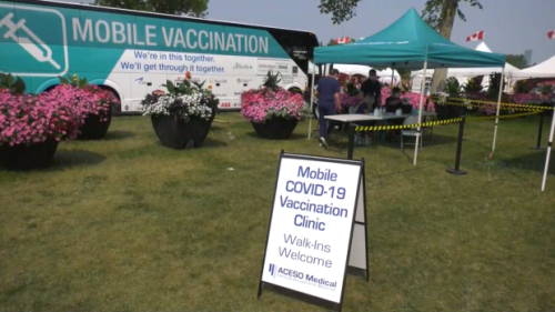 Mobile vaccine clinic makes stop at Heritage Festival
