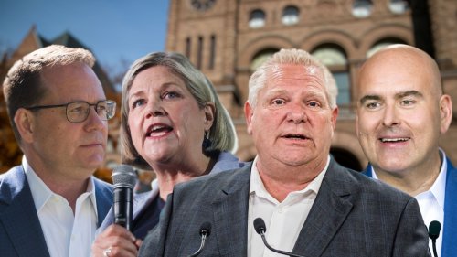 All four Ontario party leaders holding in-person events for the first time in days