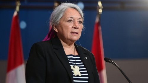 Incoming governor general Mary Simon has first audience with Queen