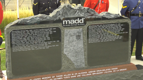 Monument honours Albertans killed by impaired drivers