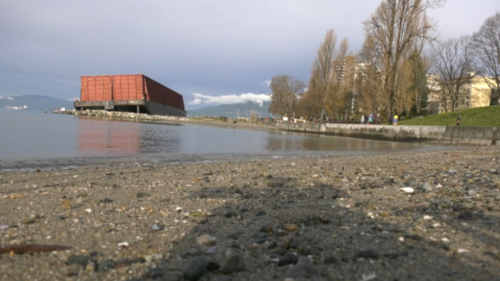Vancouver's English Bay Barge still hasn't budged