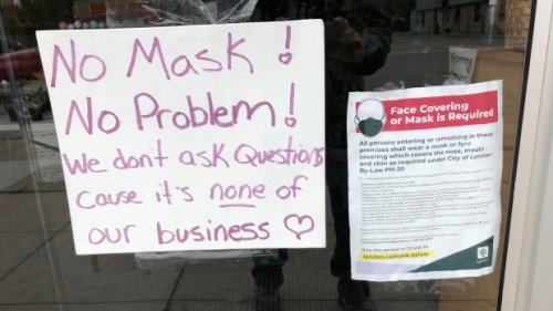 'No Mask! No Problem!' becomes a problem for London business
