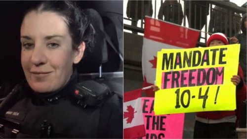 Video posted online by Ontario police officer supporting 'Freedom Rally' being looked into