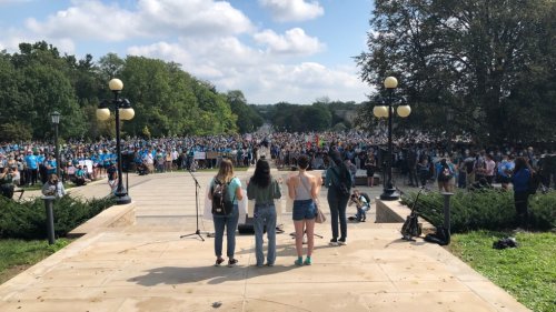 Thousands rally at Western University to protest sexual violence