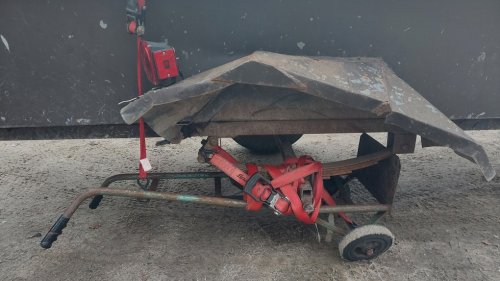 Driver ticketed for hauling trailer with dolly strapped to in place of wheel
