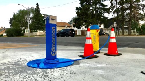 City of Edmonton pilot project converts fire hydrants into water stations