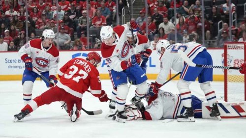 Raymond scores in OT as Red Wings clip Canadiens 5-4 to keep playoff hopes alive