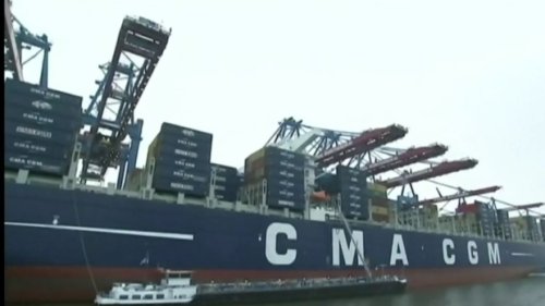 Giant container ship Marco Polo headed for Halifax