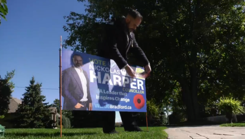 Poppy use on election signs sparks controversy for two municipal candidates