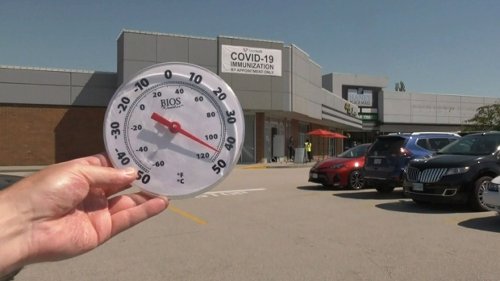 Vaccine site change in Abbotsford leaves people waiting outside in 40-degree heat for shots
