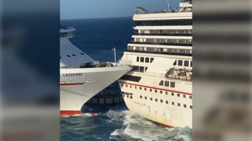Two Carnival cruise ships collide in Mexico