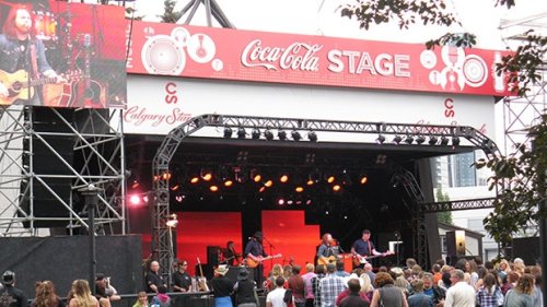 Coca Cola Stage at the Calgary Stampede will be torn down next week
